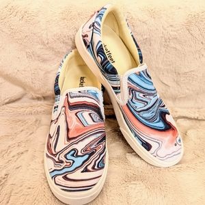 Limited edition canvas slip-on